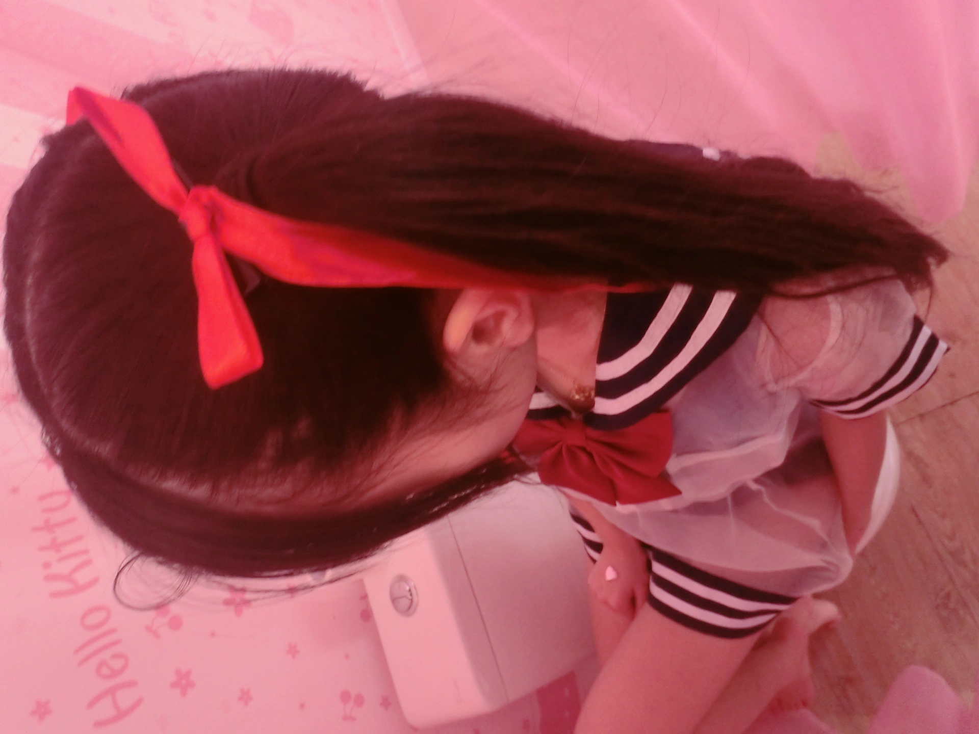 双马尾少女赛高酱 - NO.74 浴缸湿身水手服透明罩衫 3