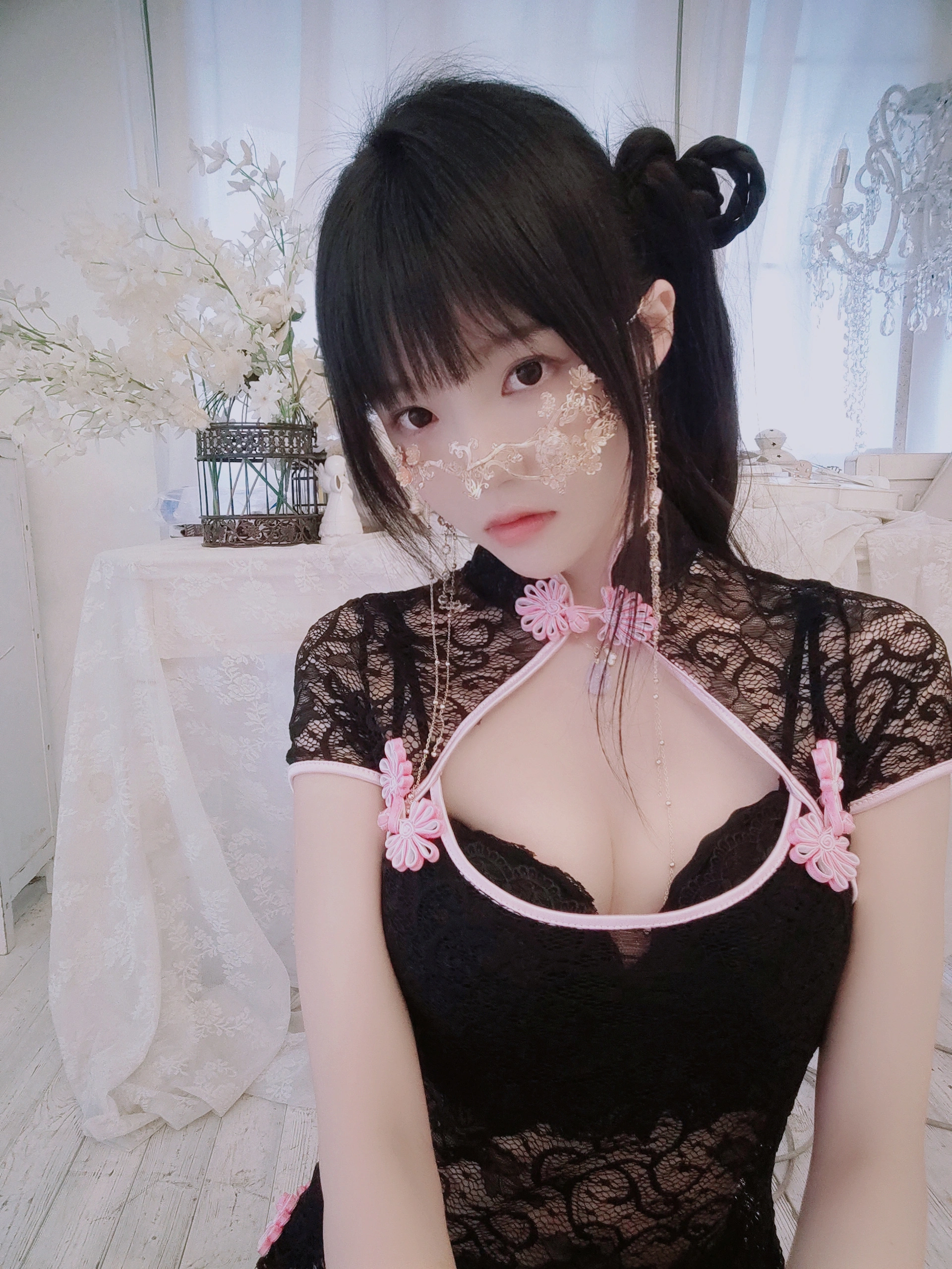 桜桃喵 - NO.175 蕾丝旗袍 自拍 3